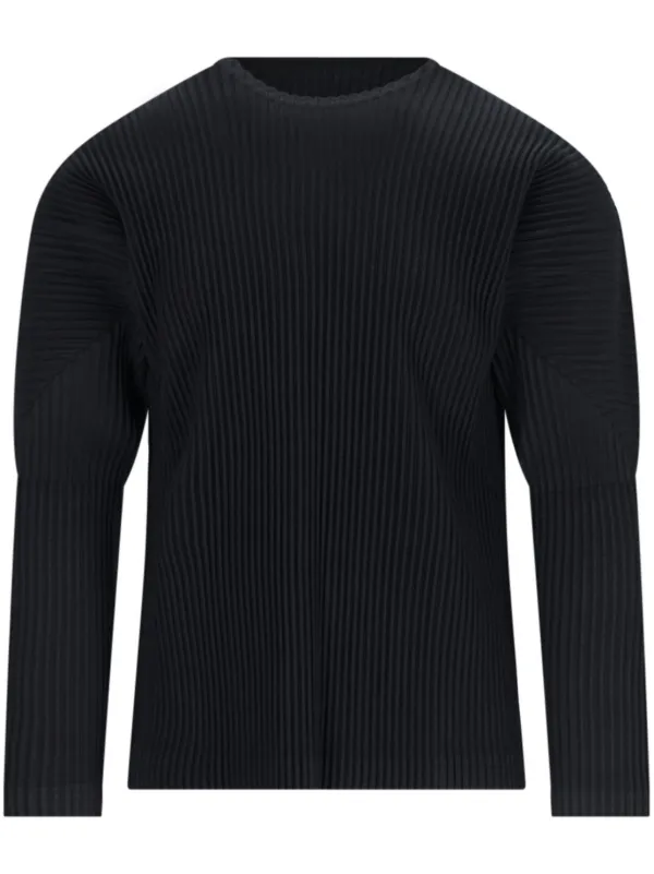 HOMME PLISSÉ ISSEY MIYAKE アイボリー リブTシャツ Homme Plissé Issey Miyake Mens Invitation Longsleeve – Extra Butter