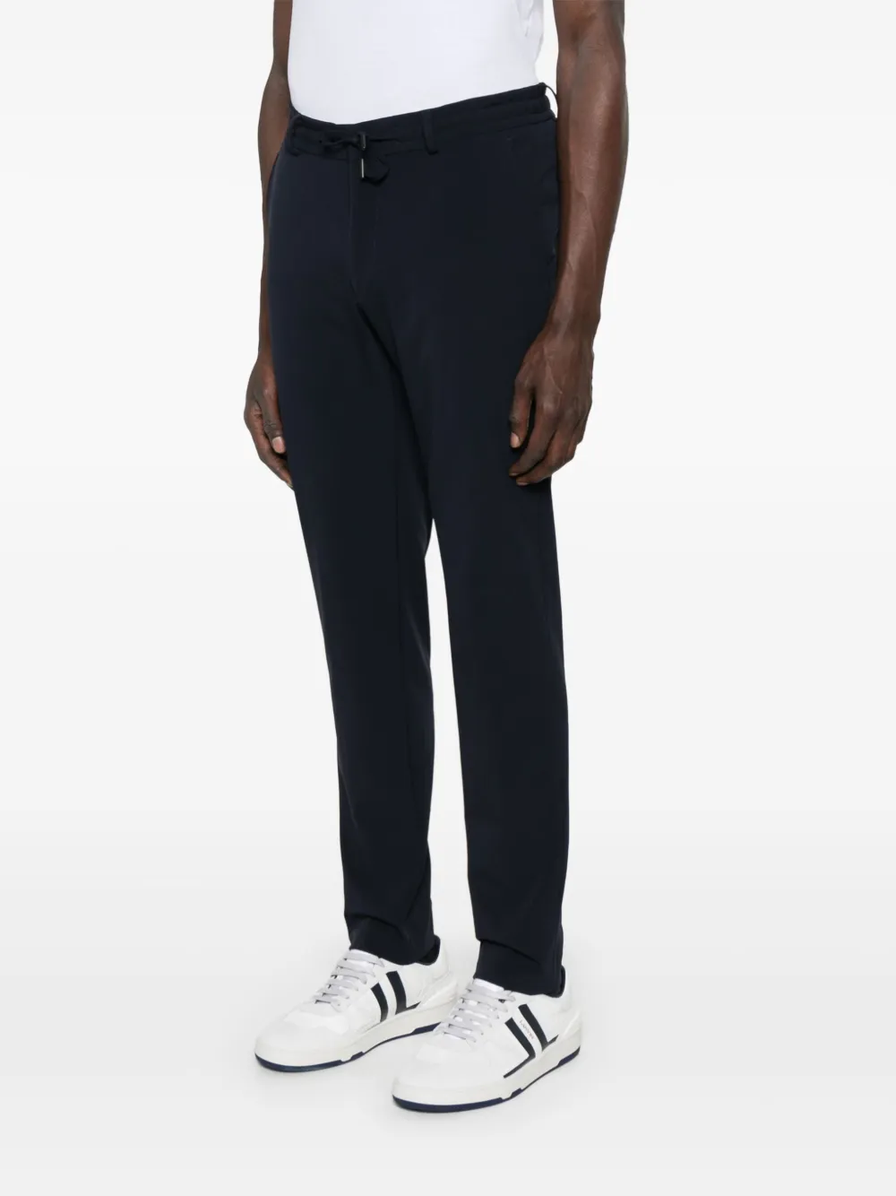 Karl Lagerfeld Chino met logopatch Blauw
