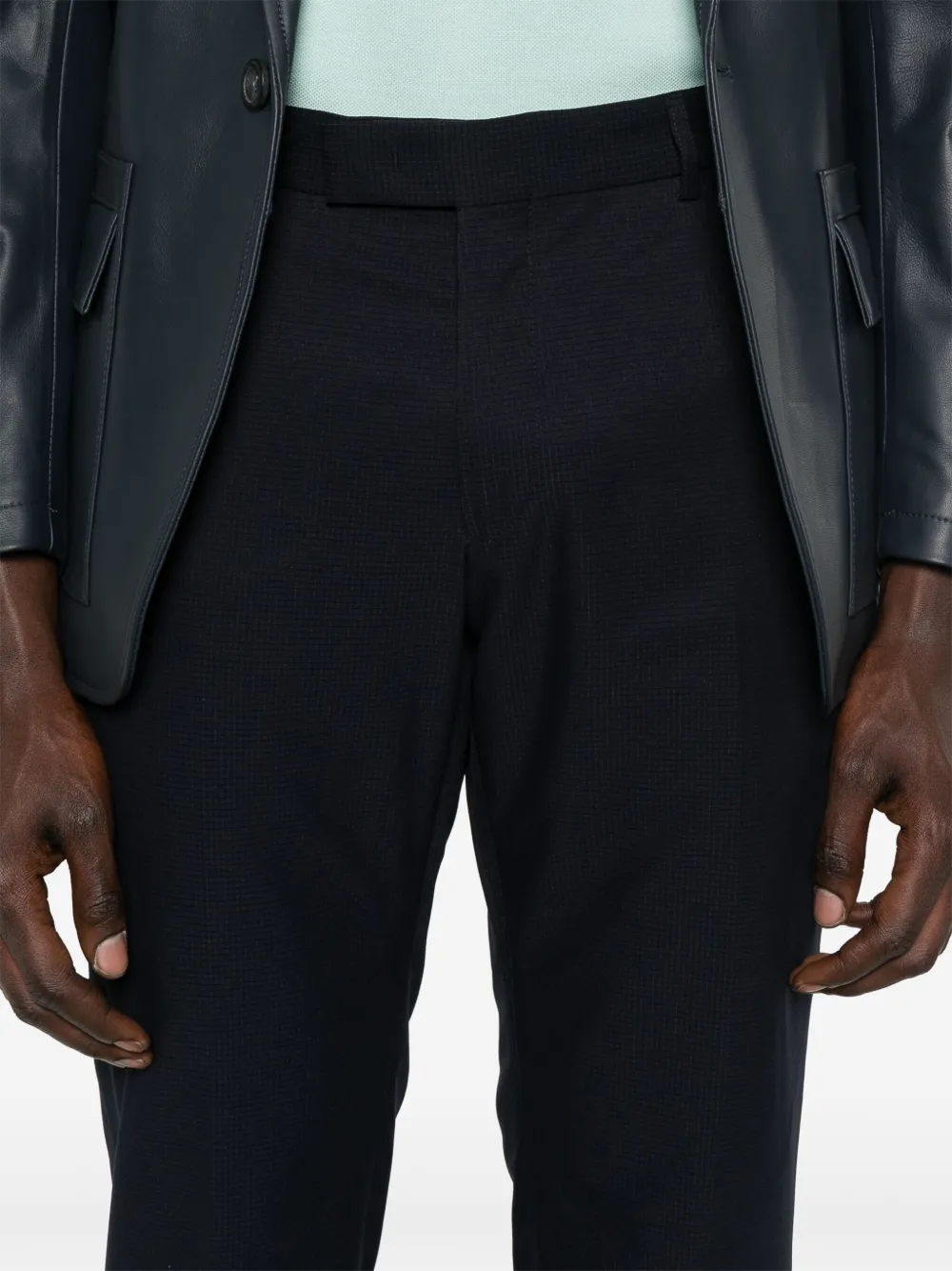 Karl Lagerfeld Broek met toelopende pijpen Blauw