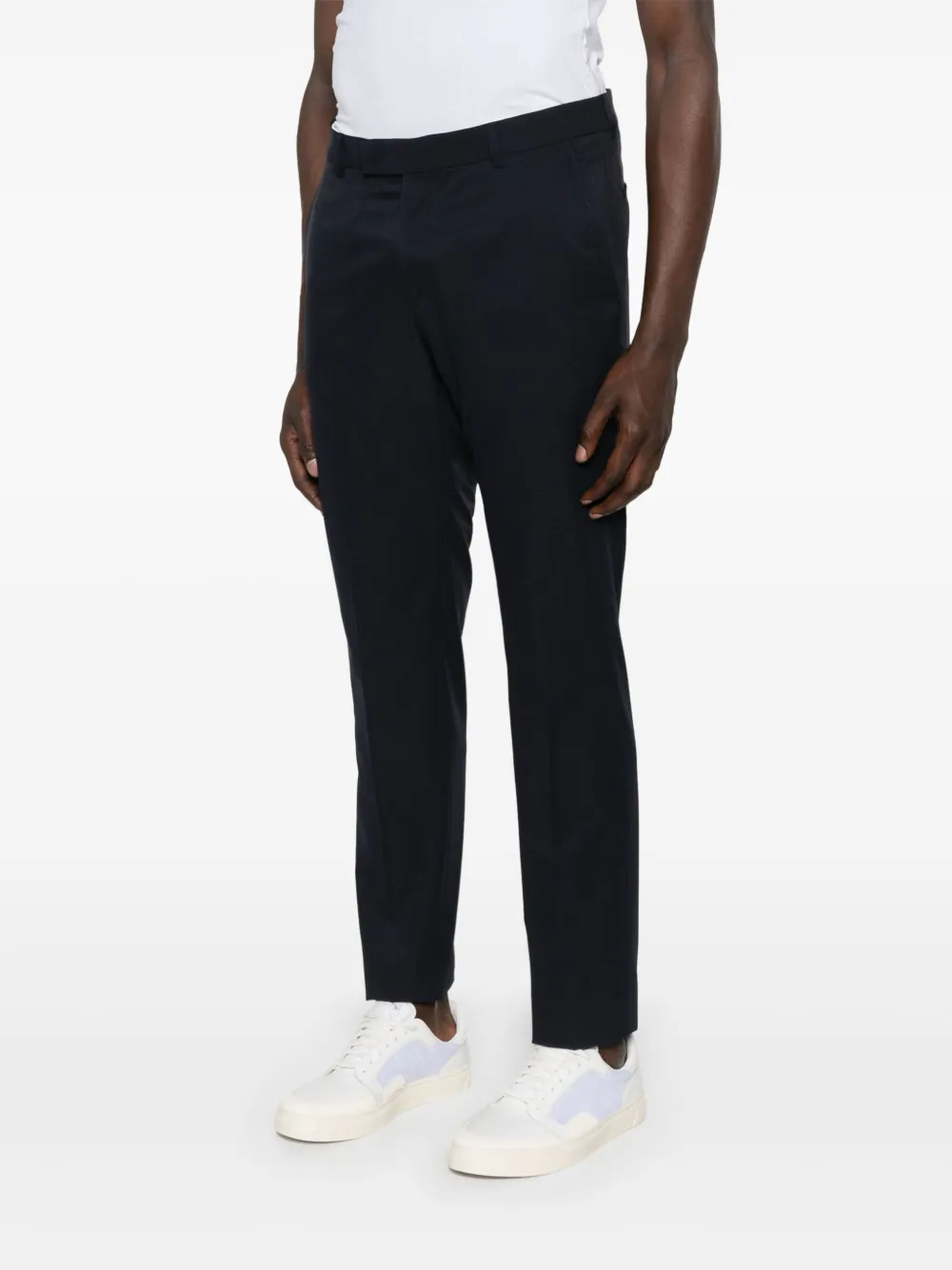 Karl Lagerfeld Broek met toelopende pijpen Blauw