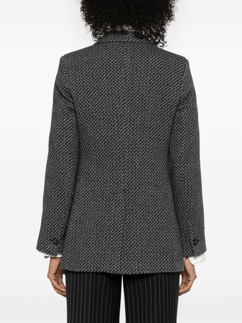 Emporio Armani single-breasted knitted blazer Women