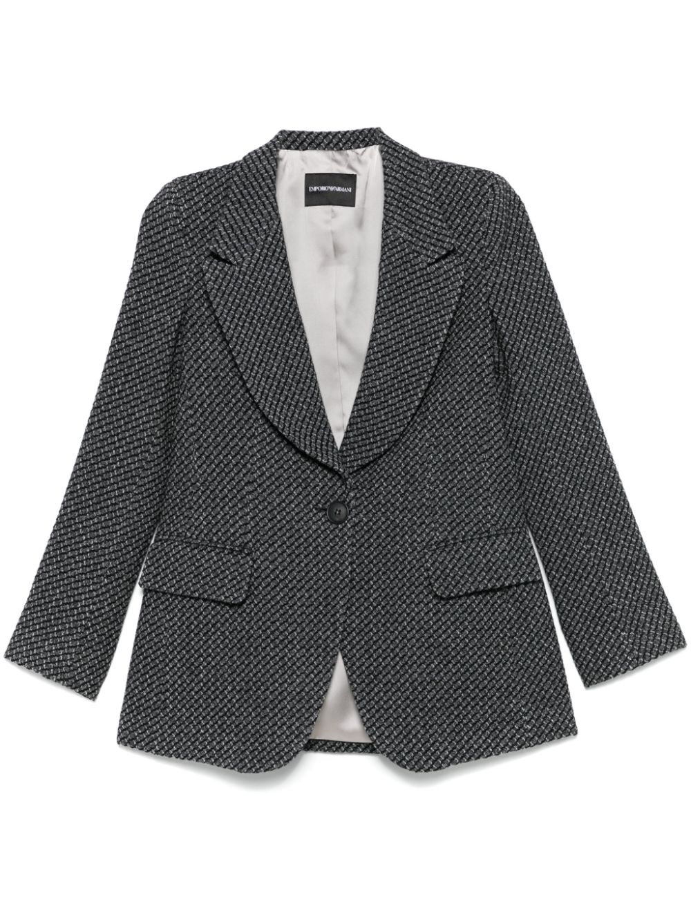 Emporio Armani single-breasted knitted blazer Women