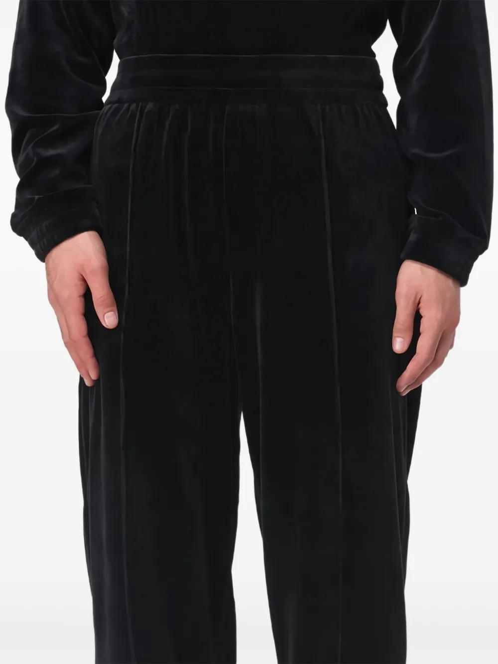 Emporio Armani pleated-details trousers - Blauw