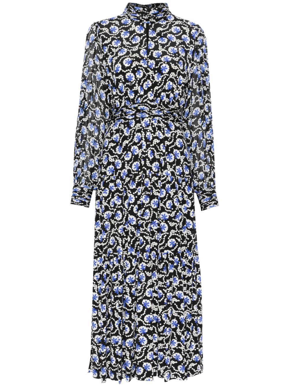 DVF Diane von Furstenberg Sai maxi-jurk Zwart