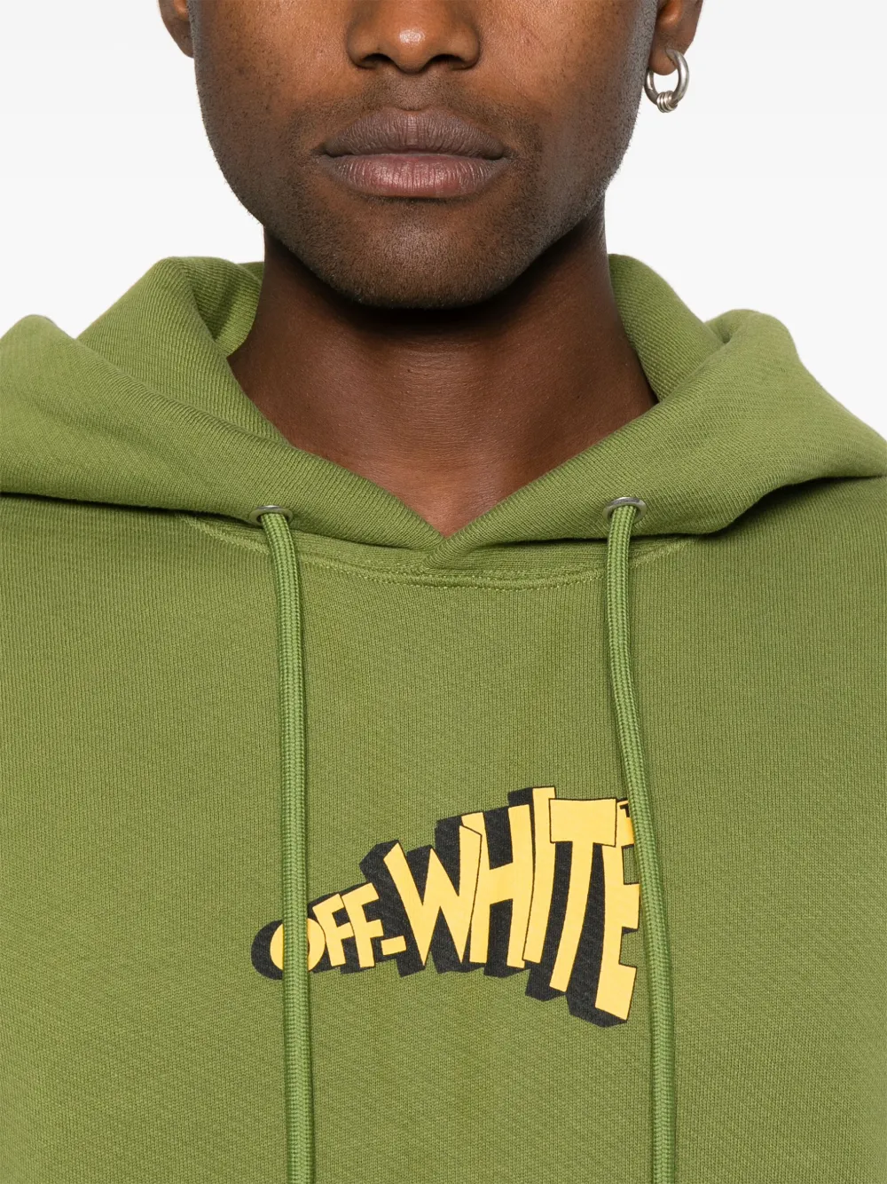 Off-White Hoodie met Arrows-print Groen