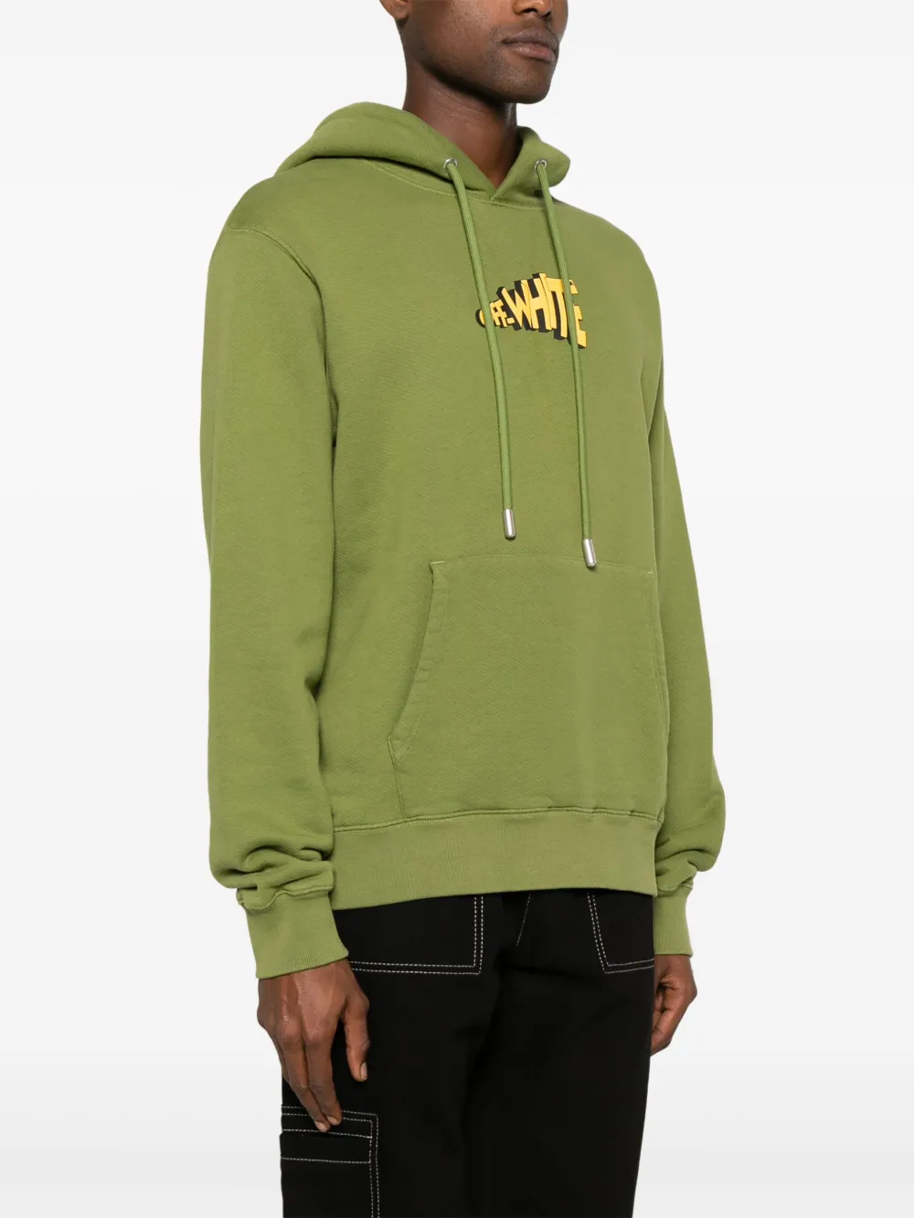 Off-White Hoodie met Arrows-print Groen