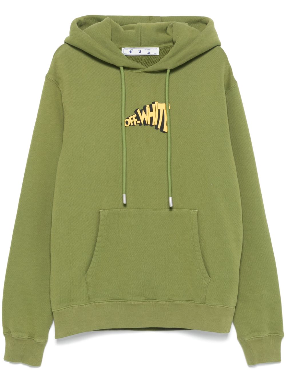 Off-White Arrows-print hoodie - Green