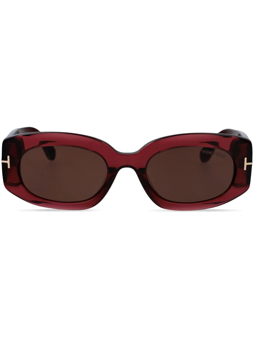 TOM FORD Eyewear スクエアフレーム サングラス - レッド TOM FORD Eyewear スクエアフレーム サングラス - レッド