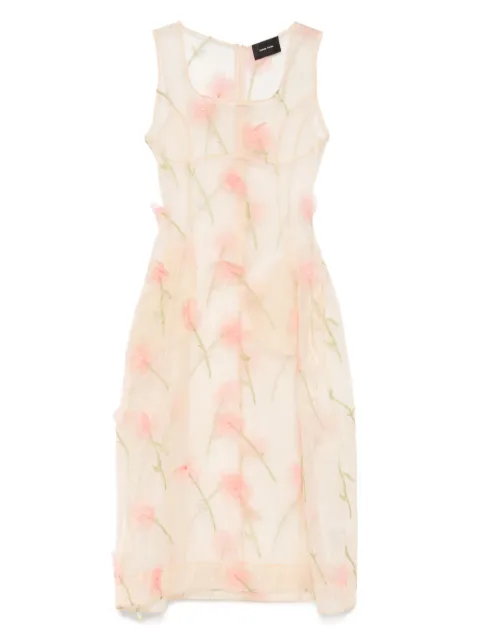 Simone Rocha vestido midi Sculpted Carnation
