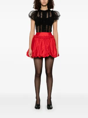 【Shimone Rocha】ギャザータフタミニスカート ☆送料関税込み☆ Simone Rocha(シモーンロシャ) ミニスカート(レディース) - 海外