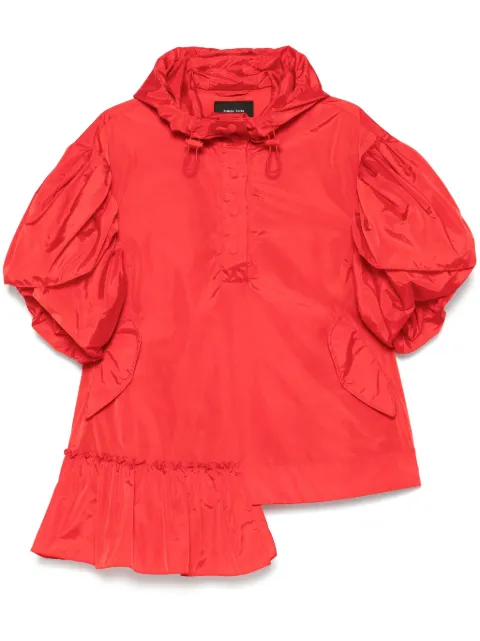 Simone Rocha ruffle-detail petal-sleeve hoodie