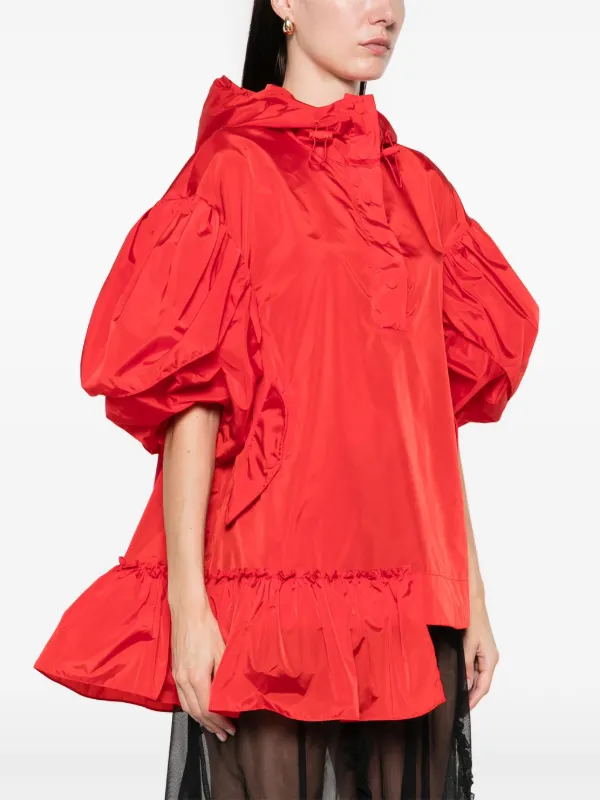 トップス simone rocha Simone Rocha - Sequined zip-up tulle top Simone Rocha