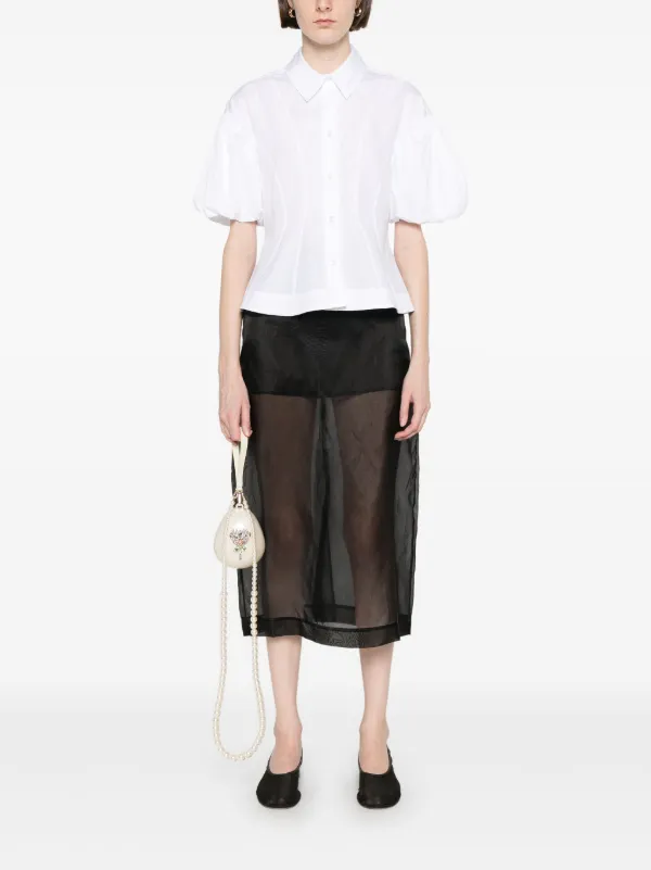 【同梱不可】 | シャツ パフスリーブ Rocha Simone ホワイト JP FARFETCH | トップス