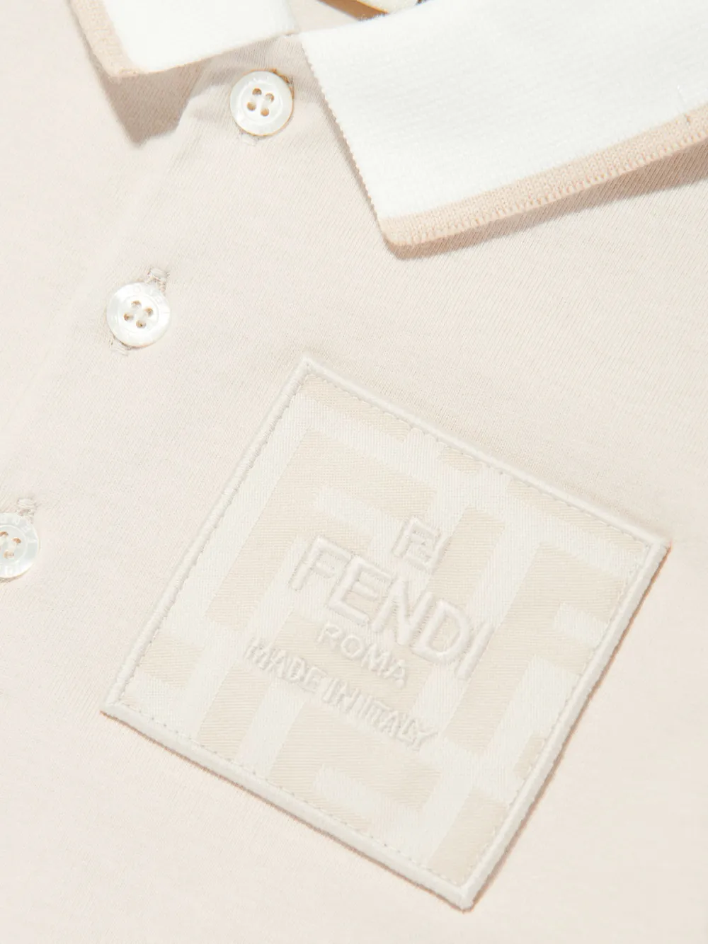 Fendi Embroidered Logo Polo Shirt