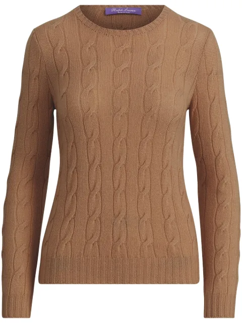 Ralph Lauren Collection — cable-knit cashmere sweater