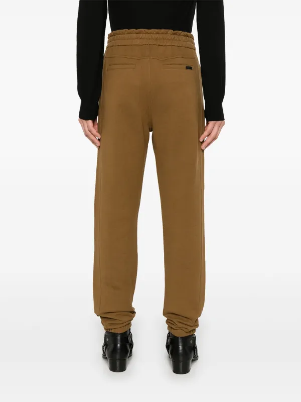 Saint Laurent Cotton Track Pants | Brown | FARFETCH JO