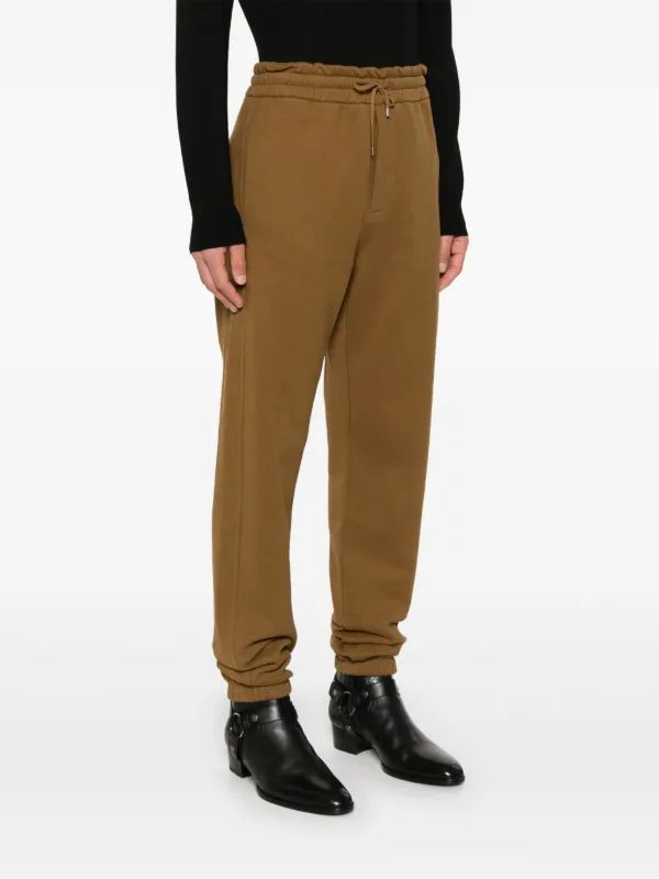 パンツ Saint Laurent Dark brown cotton pant (788092Y04VD 7073) Saint Laurent Cotton Track Pants | Brown | FARFETCH JO