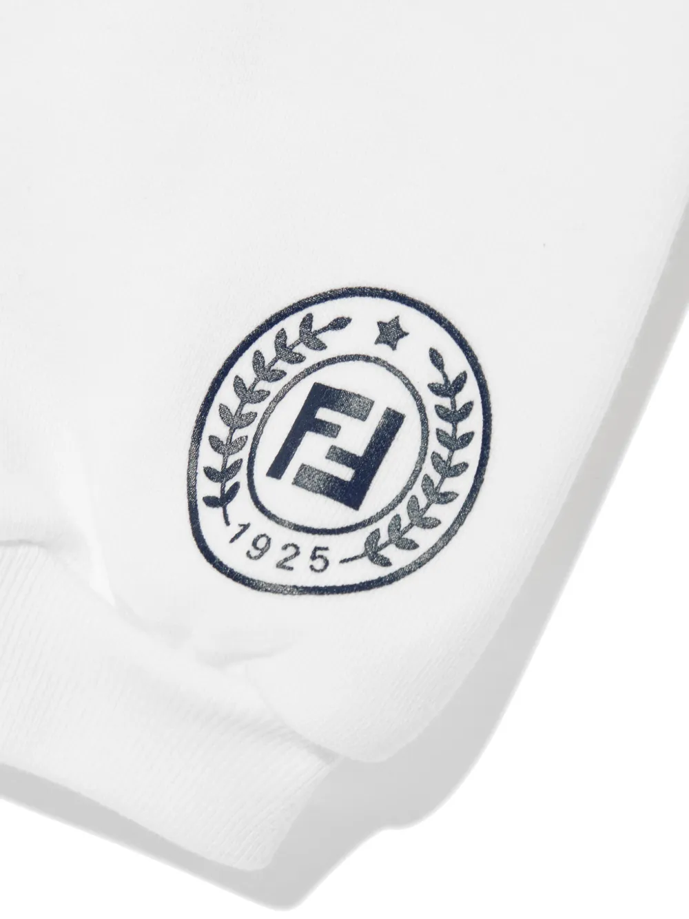 Fendi Kids Trainingsbroek met logoprint Wit