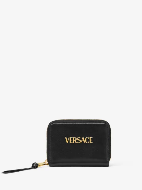 Versace Tag zip-up wallet
