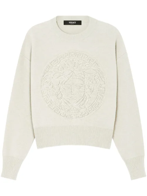 Pull Medusa en éponge - Versace - Modalova