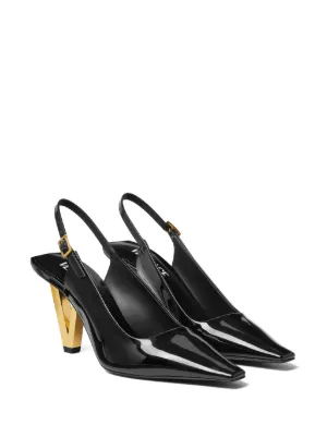 【VERSACE】 ロゴジャガード スリングバックパンプス レディース デザイナーパンプス・スリングバック | ヴェルサーチ