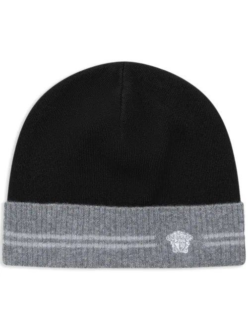 Bonnet à logo Medusa brodé - Versace - Modalova