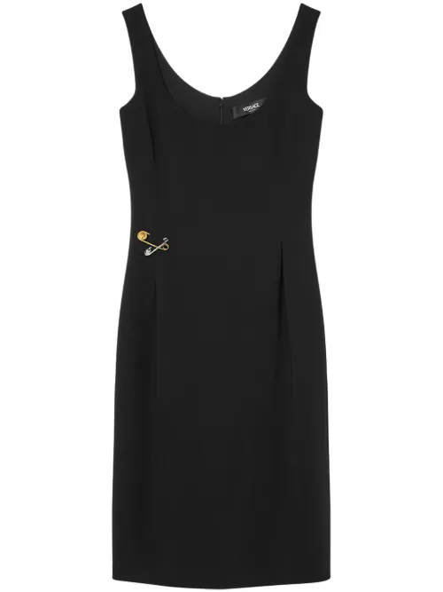 Robe courte à Safety Pin - Versace - Modalova