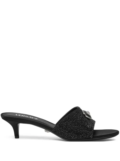 Mules Alia Medusa 45 mm à ornements - Versace - Modalova