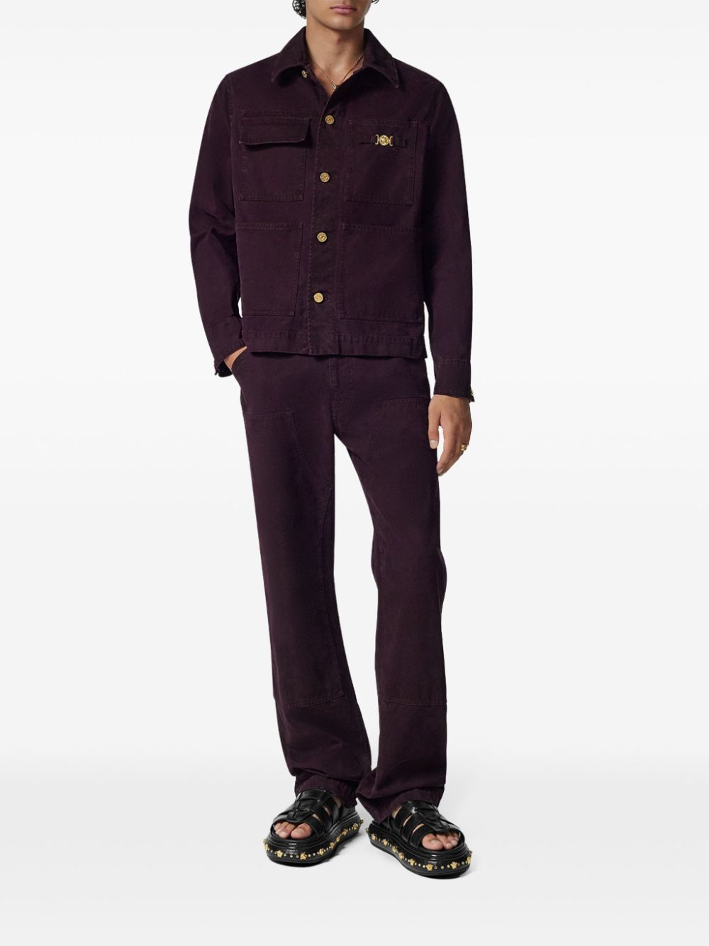 Versace Straight broek - Rood