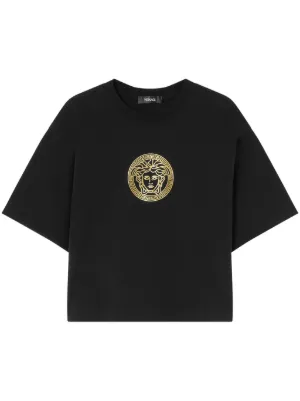 Tシャツ・カットソー VERSACE Women Tops 78HAFM07 CMN45G89 BLACK 90_1018752-