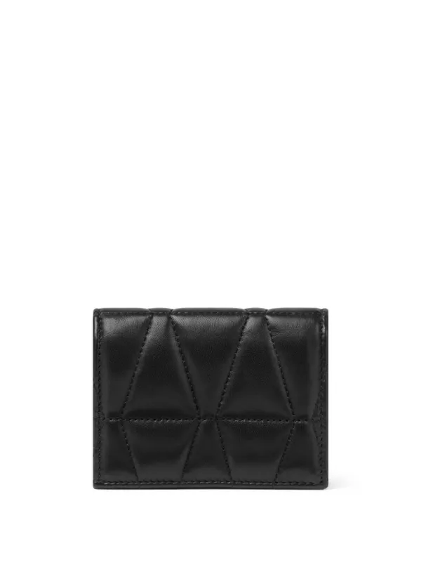 Versace メドゥーサ '95 キルティング 二つ折り財布 | ブラック