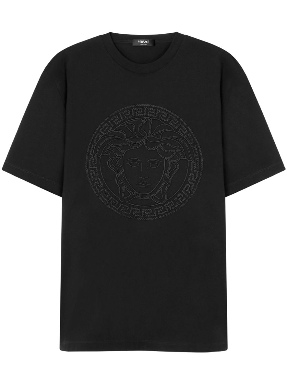 Medusa-embroidered T-shirt