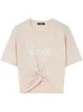 Versace Safety Pin cropped T-shirt - Neutrals