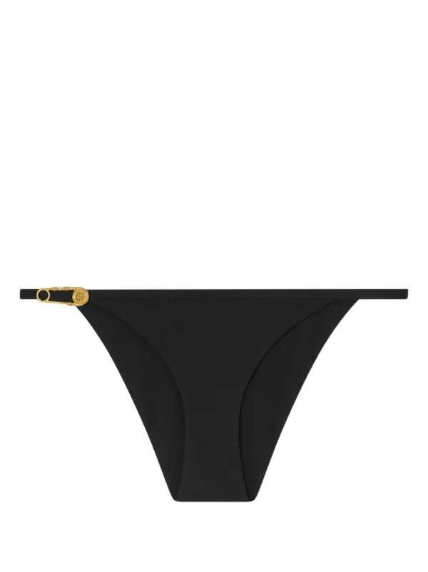 Versace Safety Pin Bikini Bottoms in Black