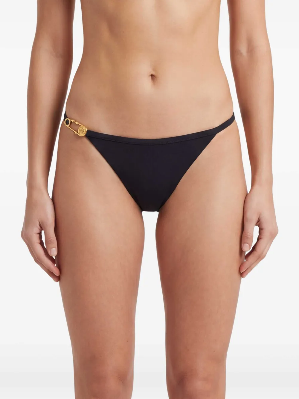 Versace Bikinislip met veiligheidsspeld Zwart