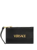 Versace Tag zipped card holder - Black