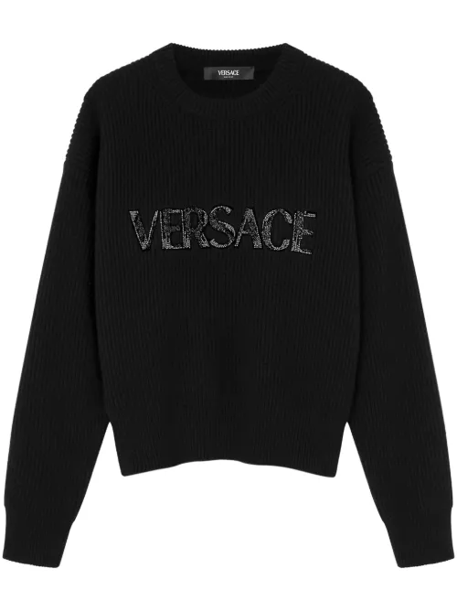 Versace pull Cielo Stellato - Noir - Versace - Modalova