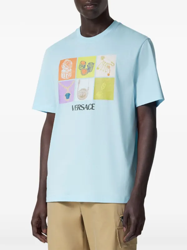 Versace Pop Jewels Tシャツ | ブルー | FARFETCH JP
