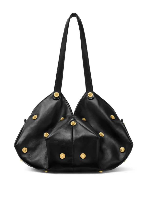 【関税込み】Versace ブラック Protea ショルダーバッグ Versace Protea ショルダーバッグ | ブラック | FARFETCH JP