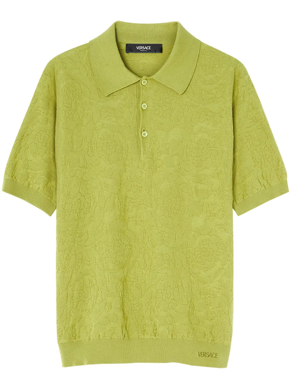 Barocco knitted polo shirt