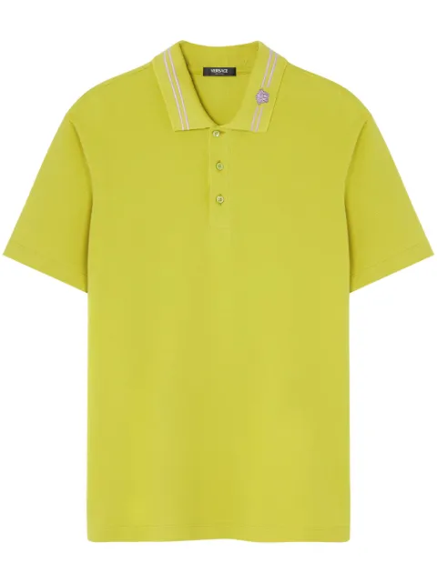 Versace Medusa-embroidered polo shirt 
