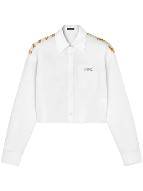 Versace camisa corta Chain Stripes