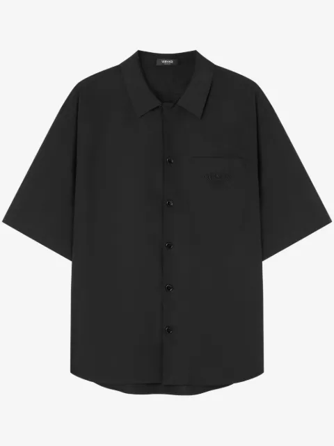 Versace Medusa Chains embroidered shirt