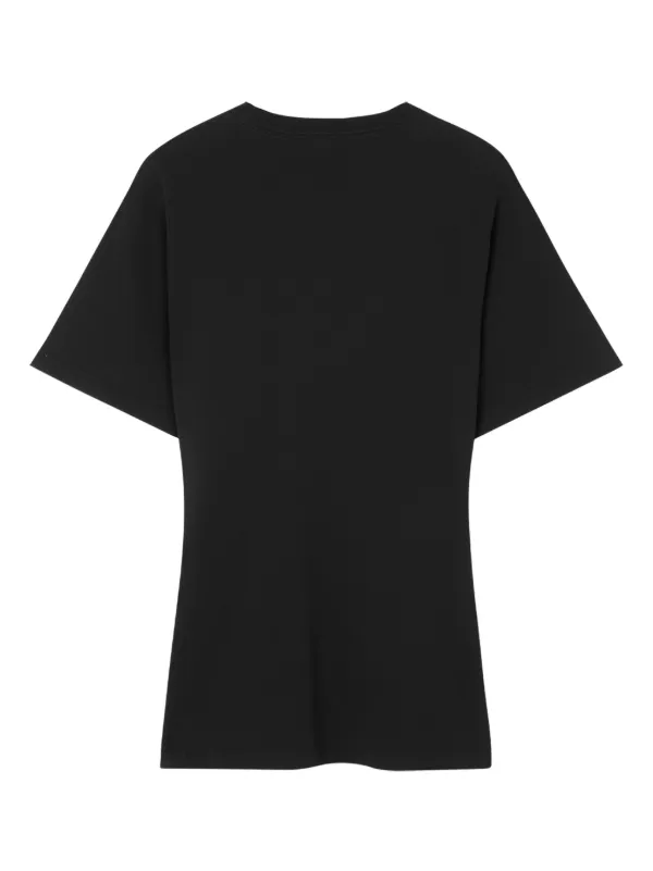 国内発 VERSACE セーフティピン コットンジャージー半袖Tシャツ Versace セーフティピン Tシャツ | ブラック | FARFETCH JP