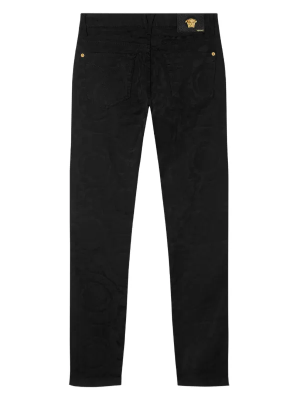Vintage Versace Jeans Couture High Rise Faded Black Size 33