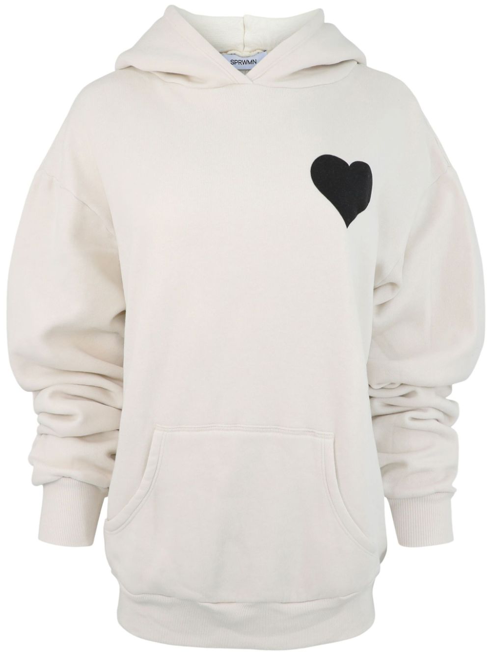 heart-print hoodie