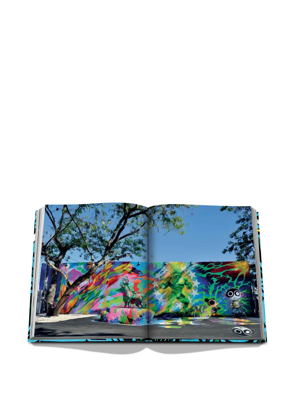 Assouline Street Art Icons: The Story Of Wynwood Walls Hardcover Book In Blue