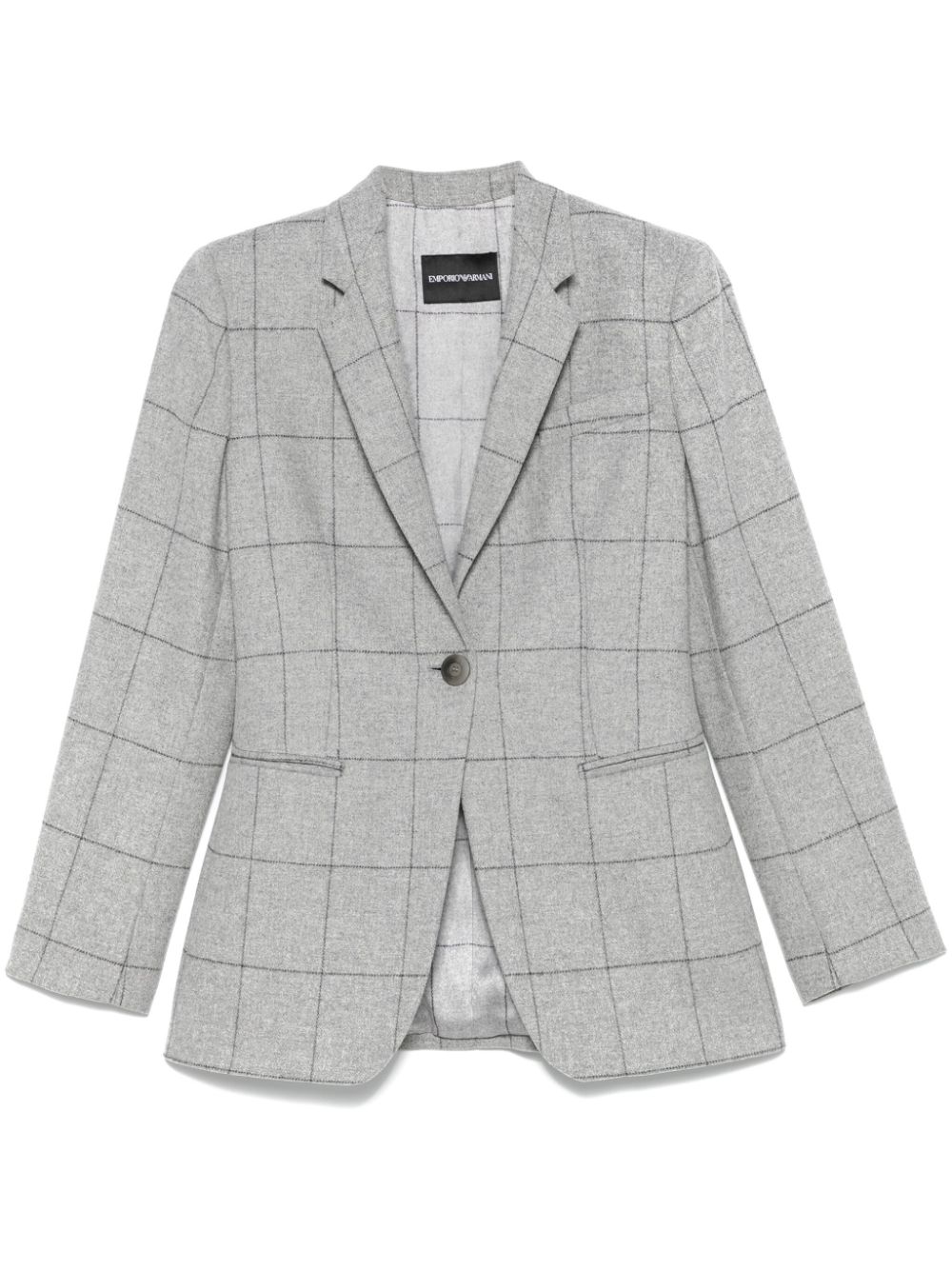 checked blazer