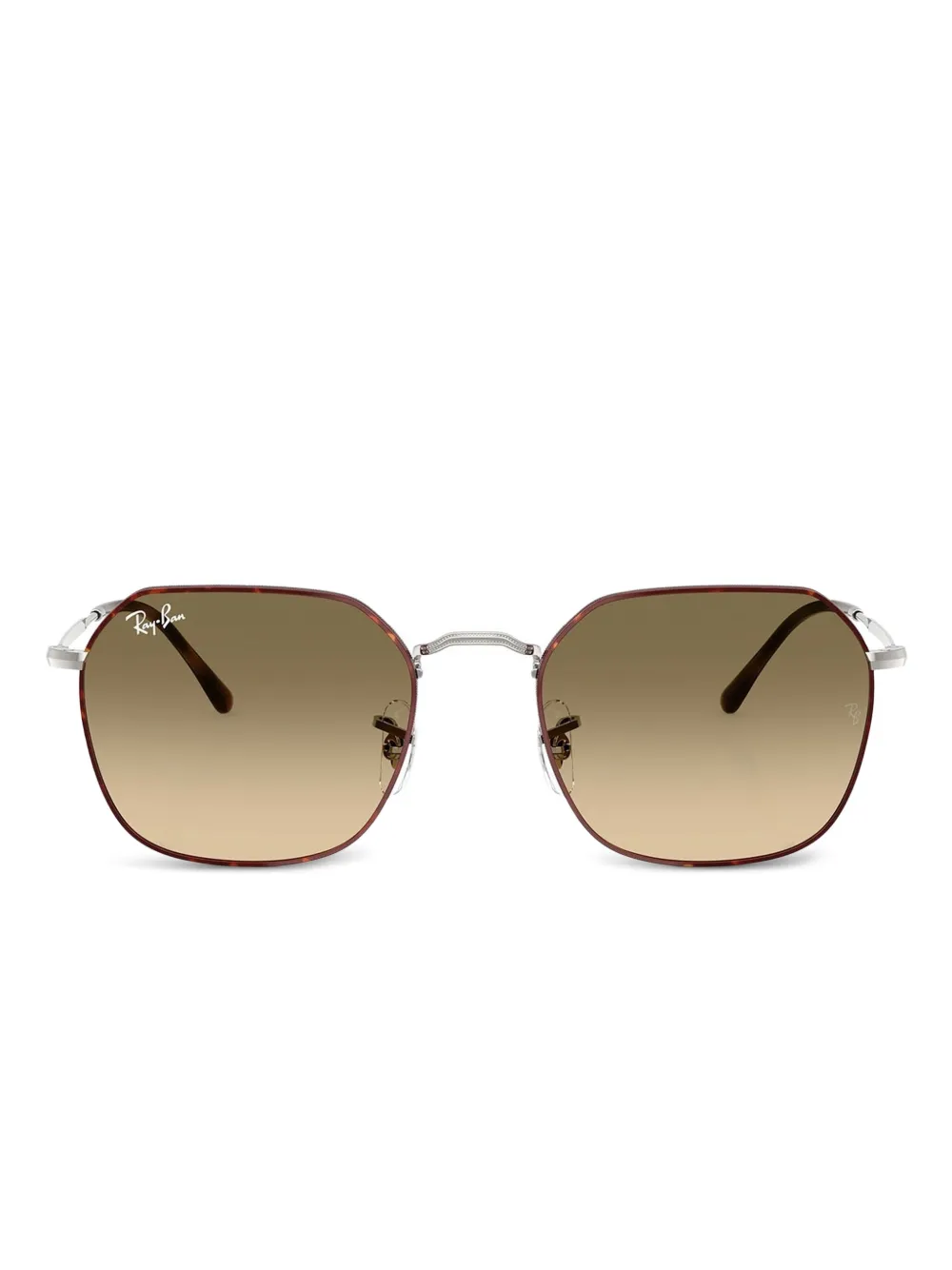 Ray-Ban Jim zonnebril met metalen montuur Bruin