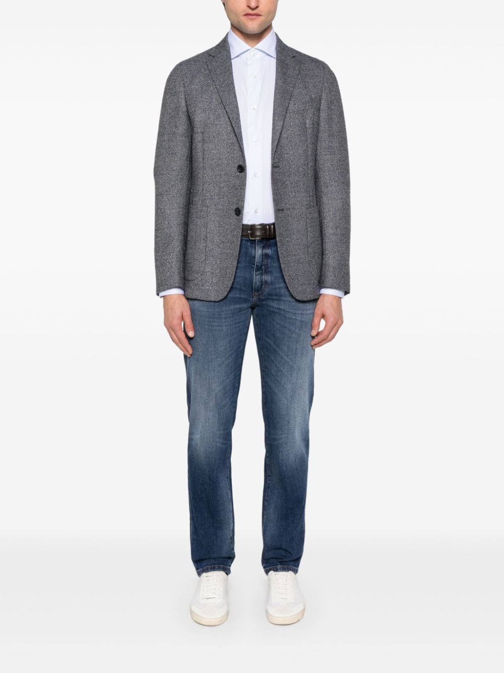 Zegna slim-cut jeans - Blauw